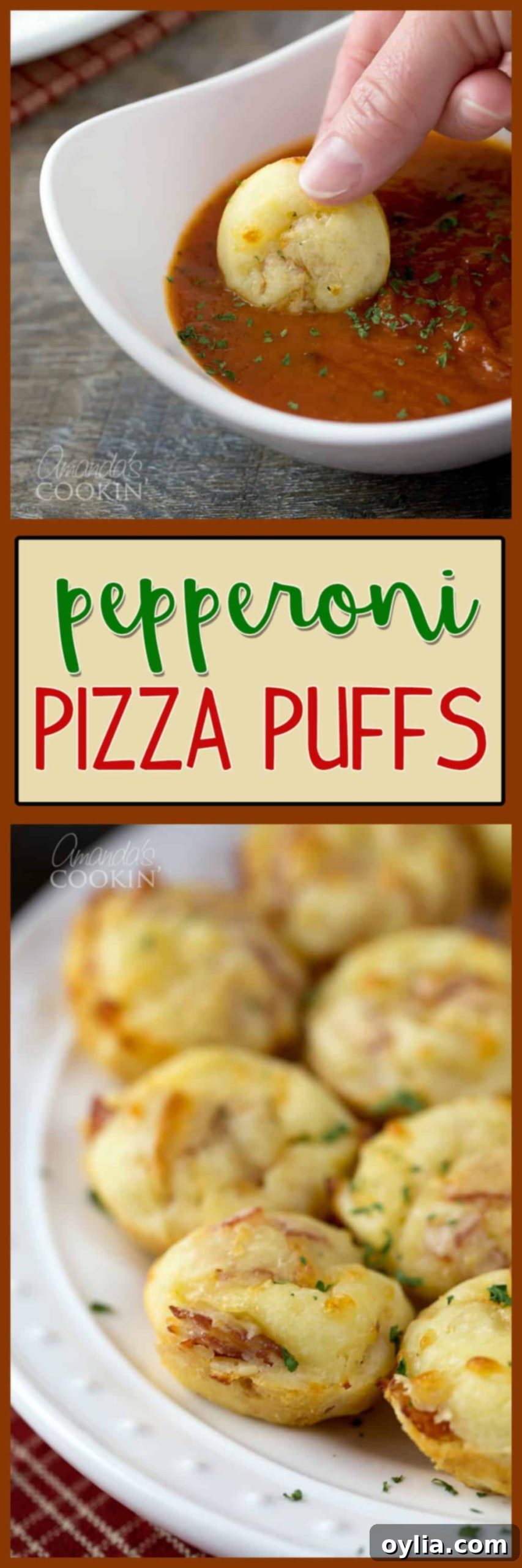Pepperoni Pizza Bites 9 A photo of pepperoni pizza puffs.