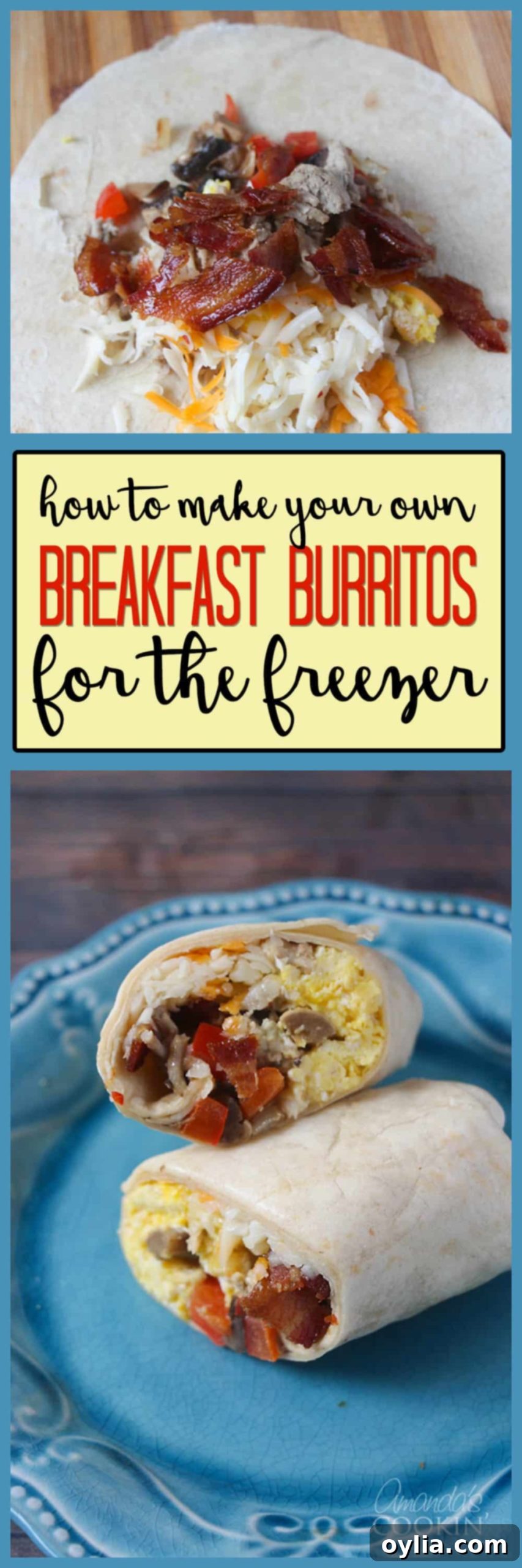 A photo of breakfast burritos on a plate.