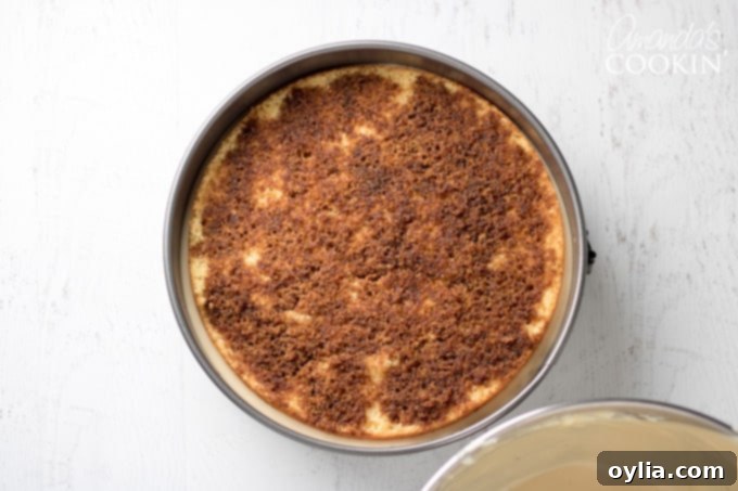 How to make tiramisu cheesecake: step 7