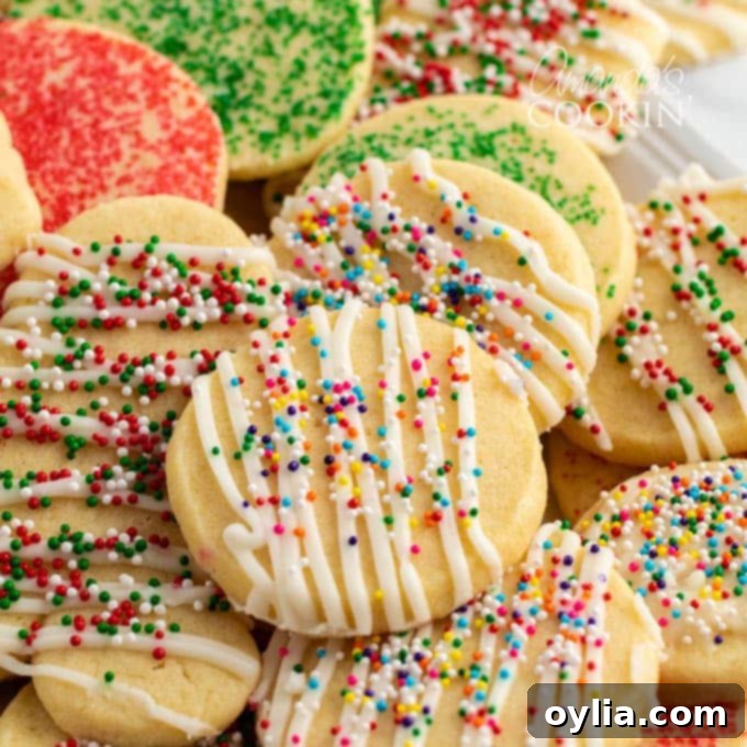 decorated Christmas sugar cookies in various festive shapes