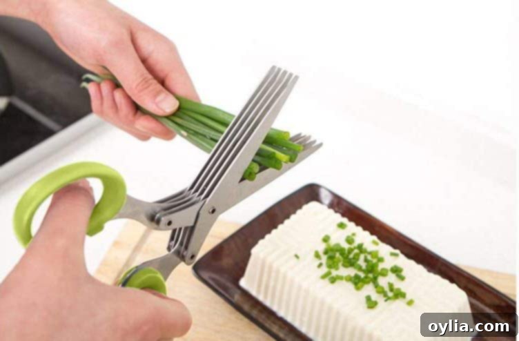 cutting chives