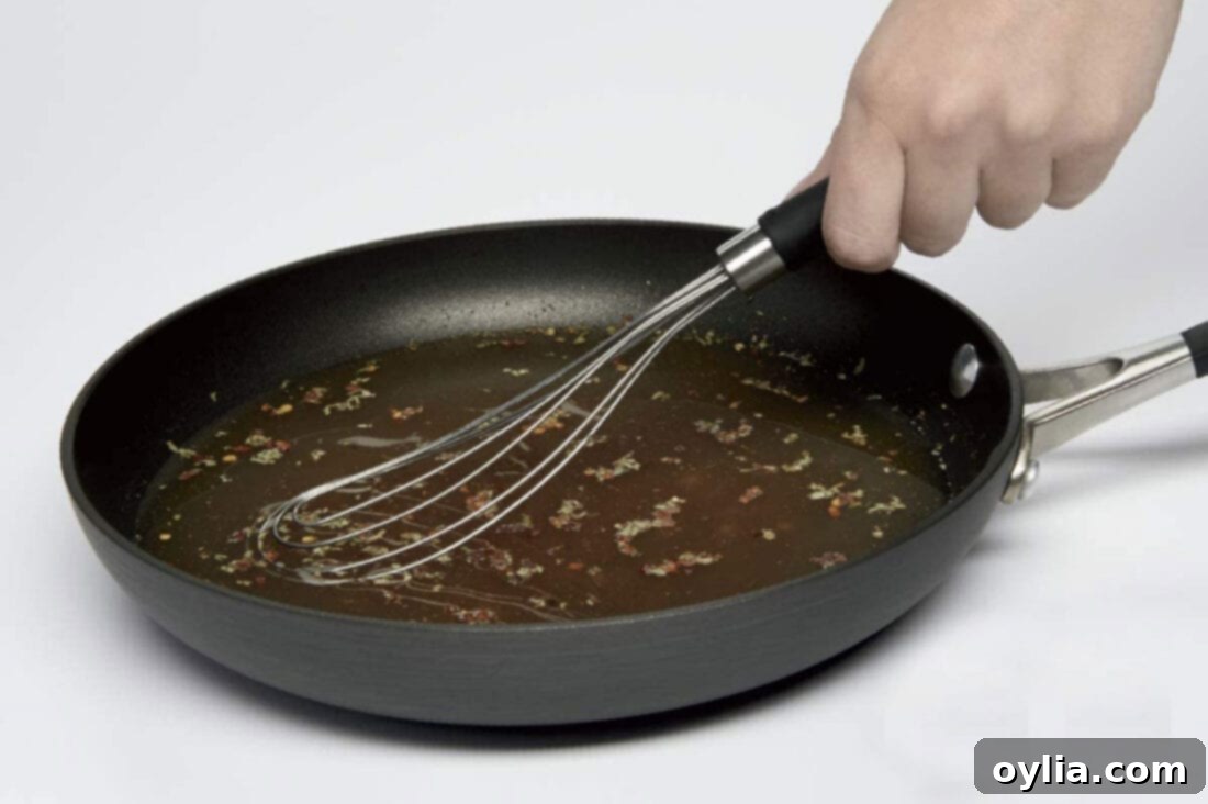 whisk in frying pan