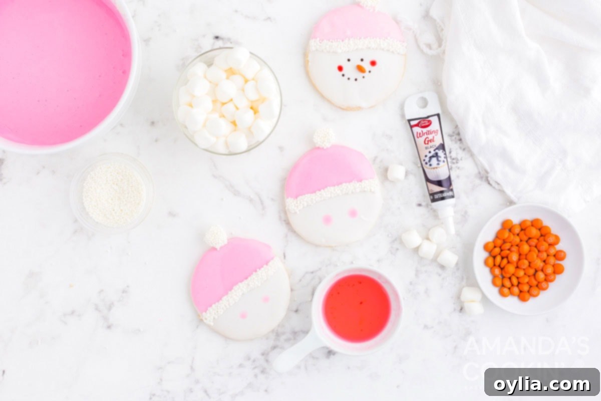 cookies being decorated
