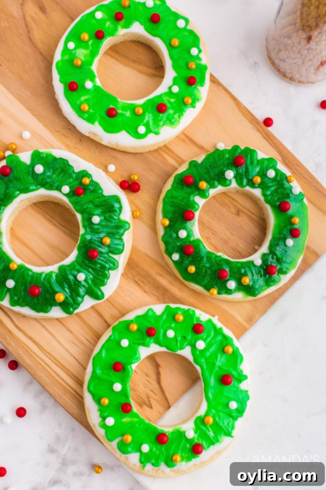christmas wreath cookies