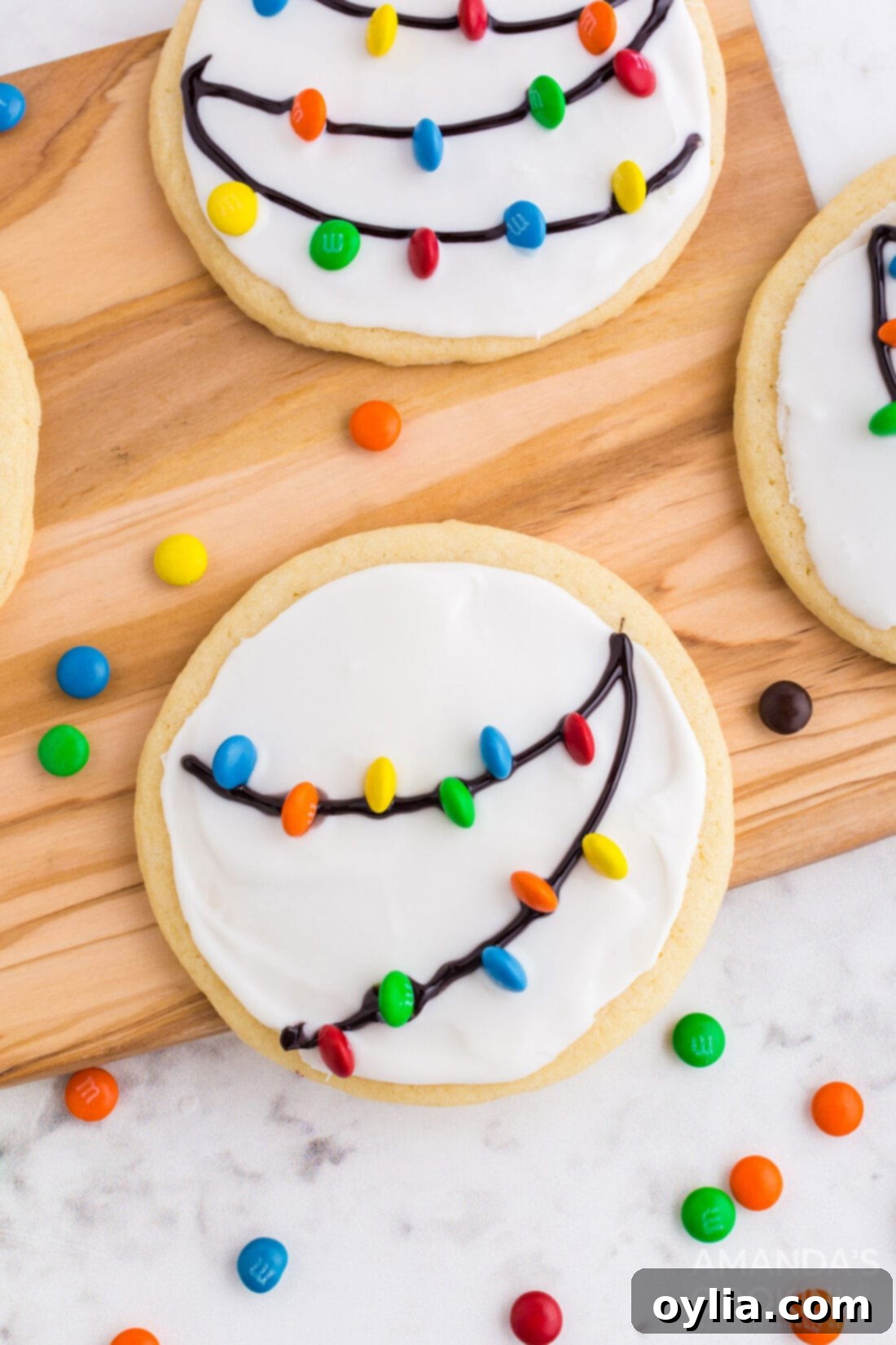 christmas light cookies