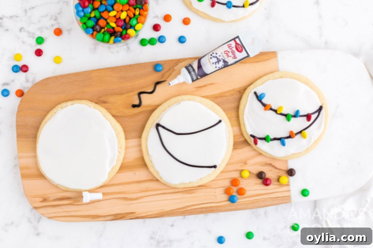 decorating cookies