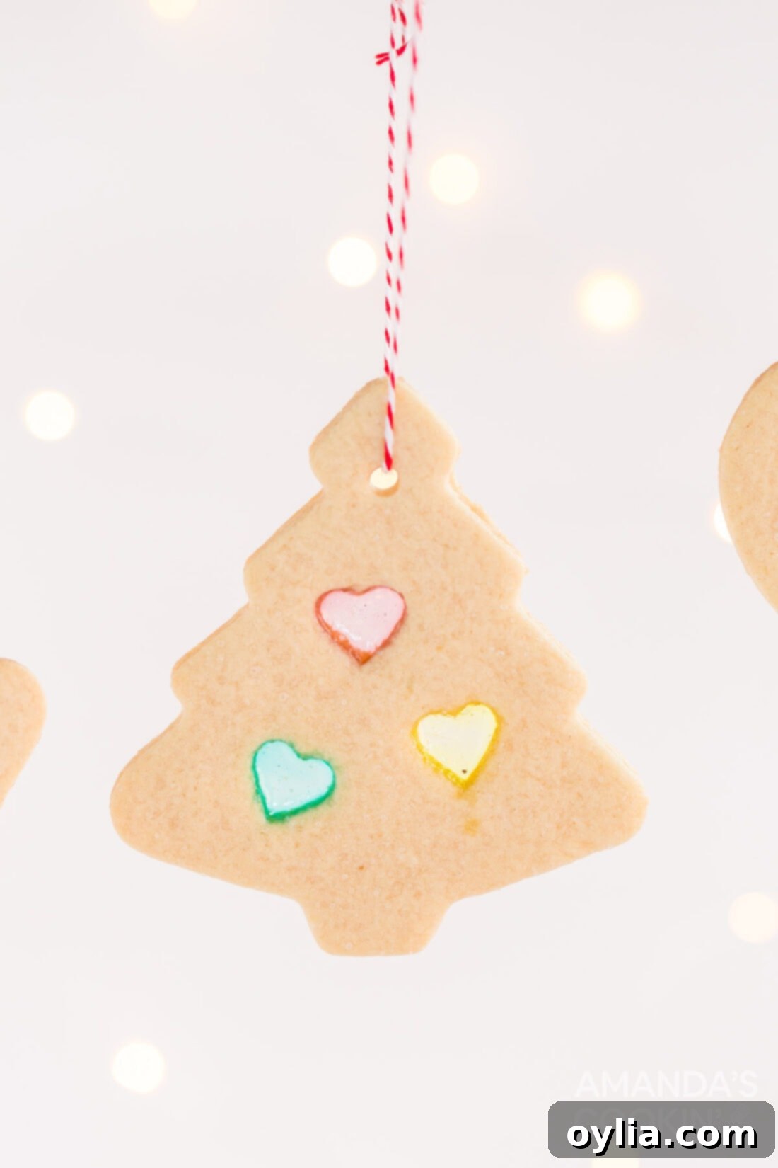 stained glass cookie ornament