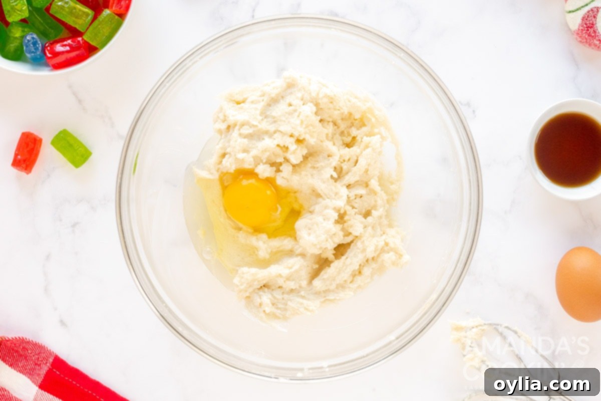 eggs in a bowl with sugar mixture