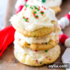 Confetti Cake Mix Cookies with festive sprinkles and frosting