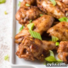 plate of spicy chicken wings