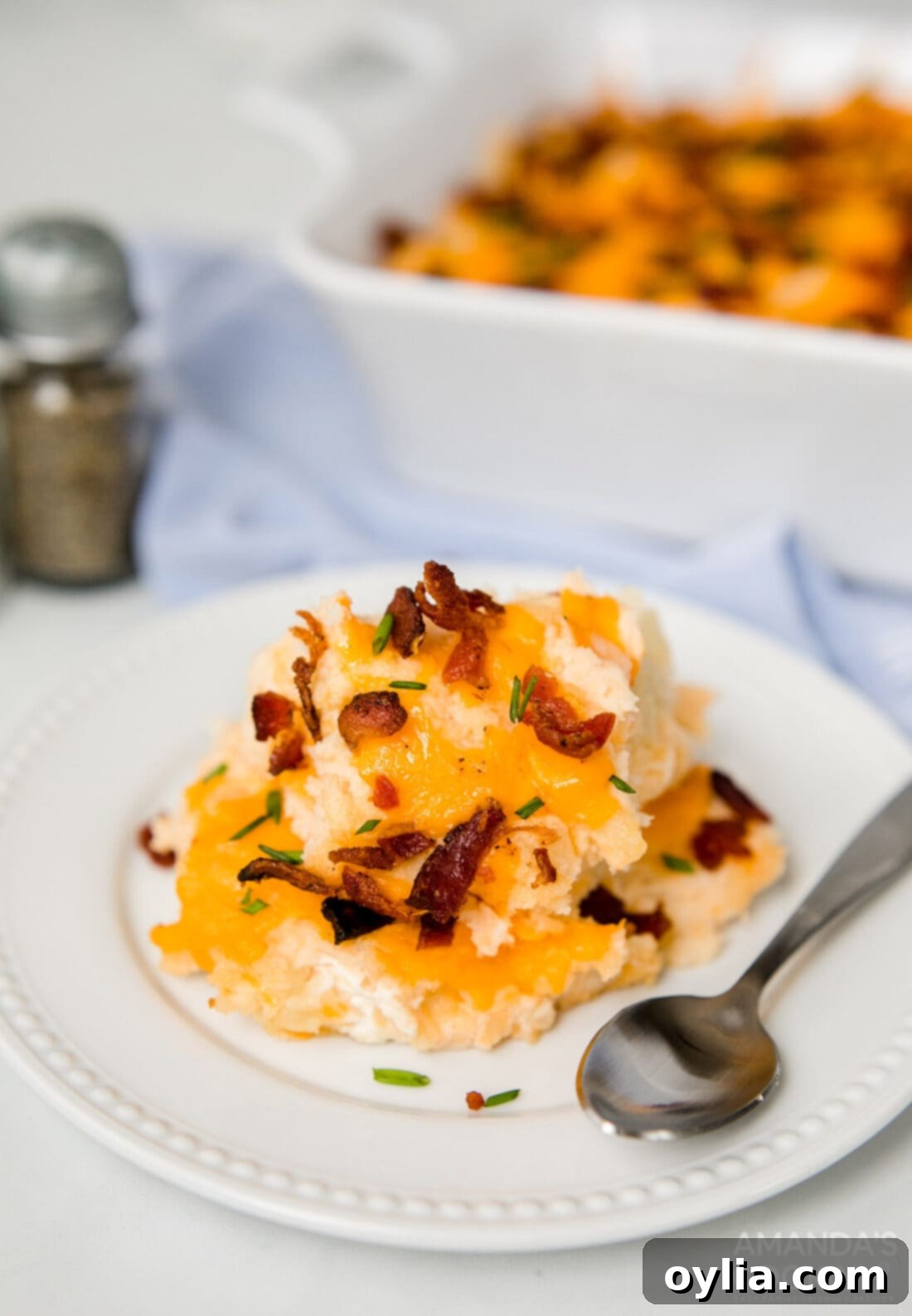 plate of potato casserole