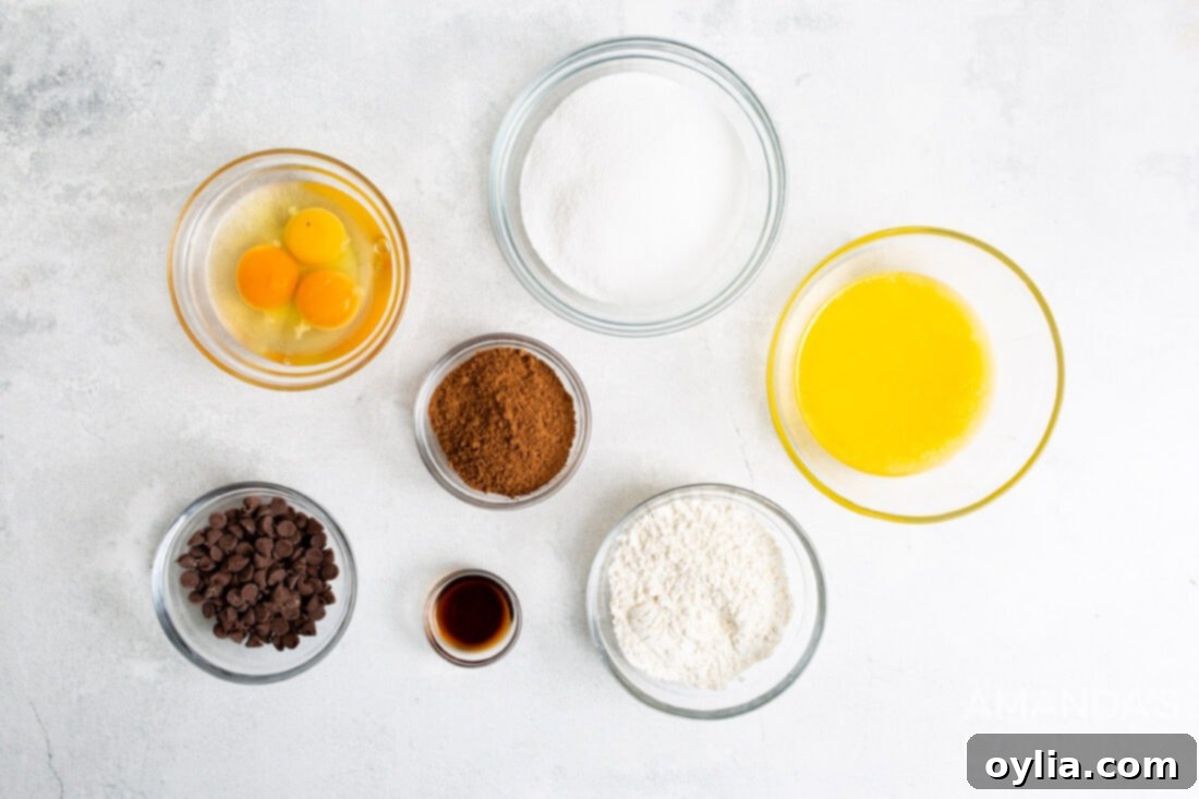 ingredients for air fryer brownies