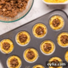sloppy joe corn muffins in pan