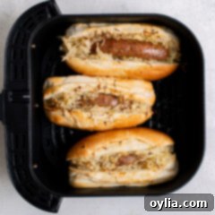 Perfect Air Fryer Bratwurst 10 bratwurst in the air fryer