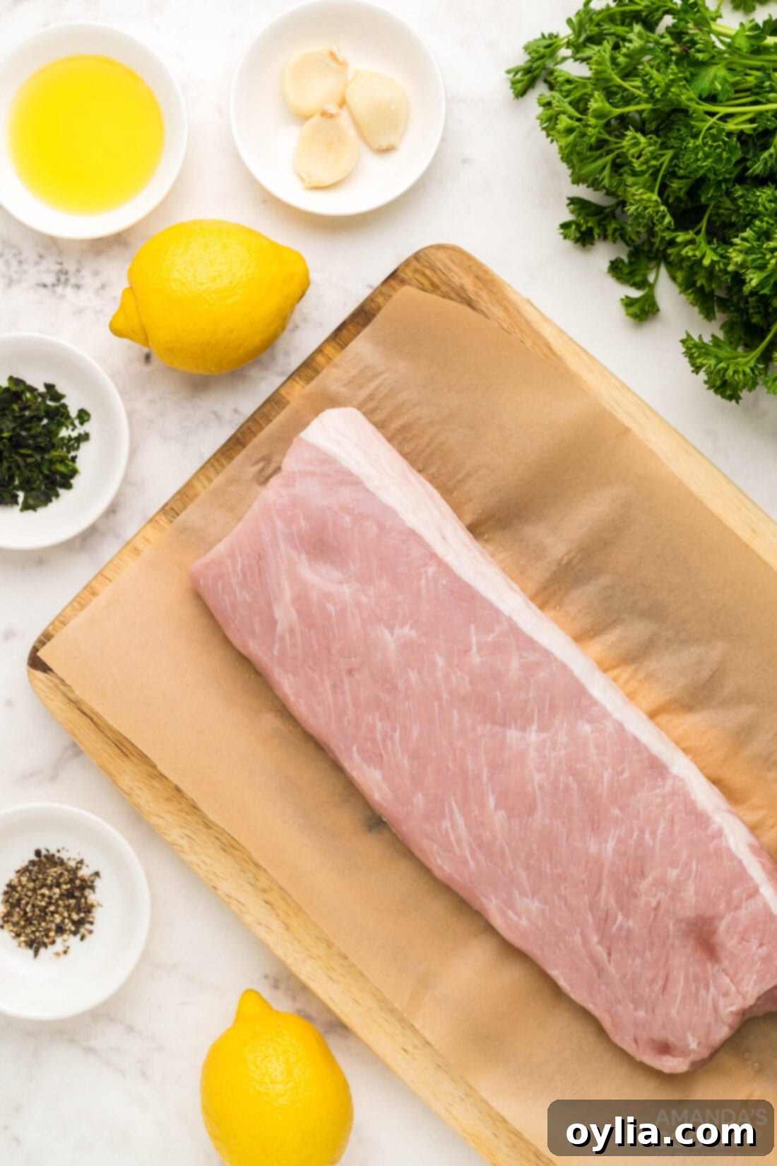 ingredients for Air Fryer Pork Tenderloin