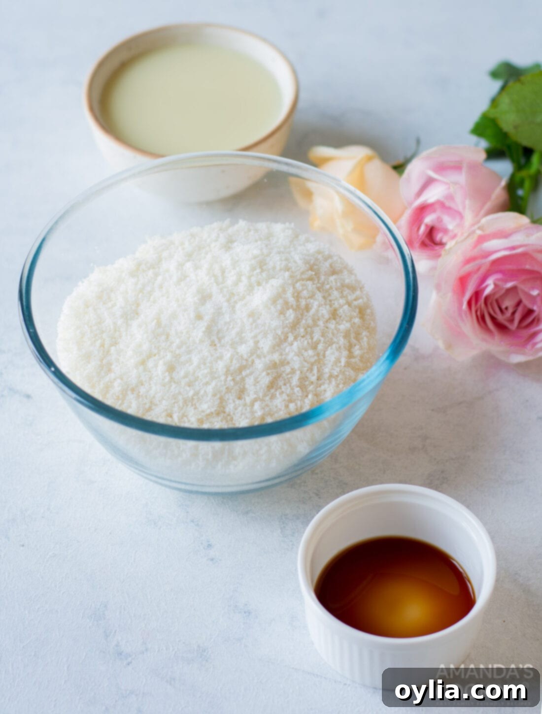 ingredients for homemade bounty bars