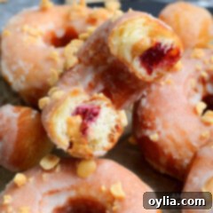 donut cut on half