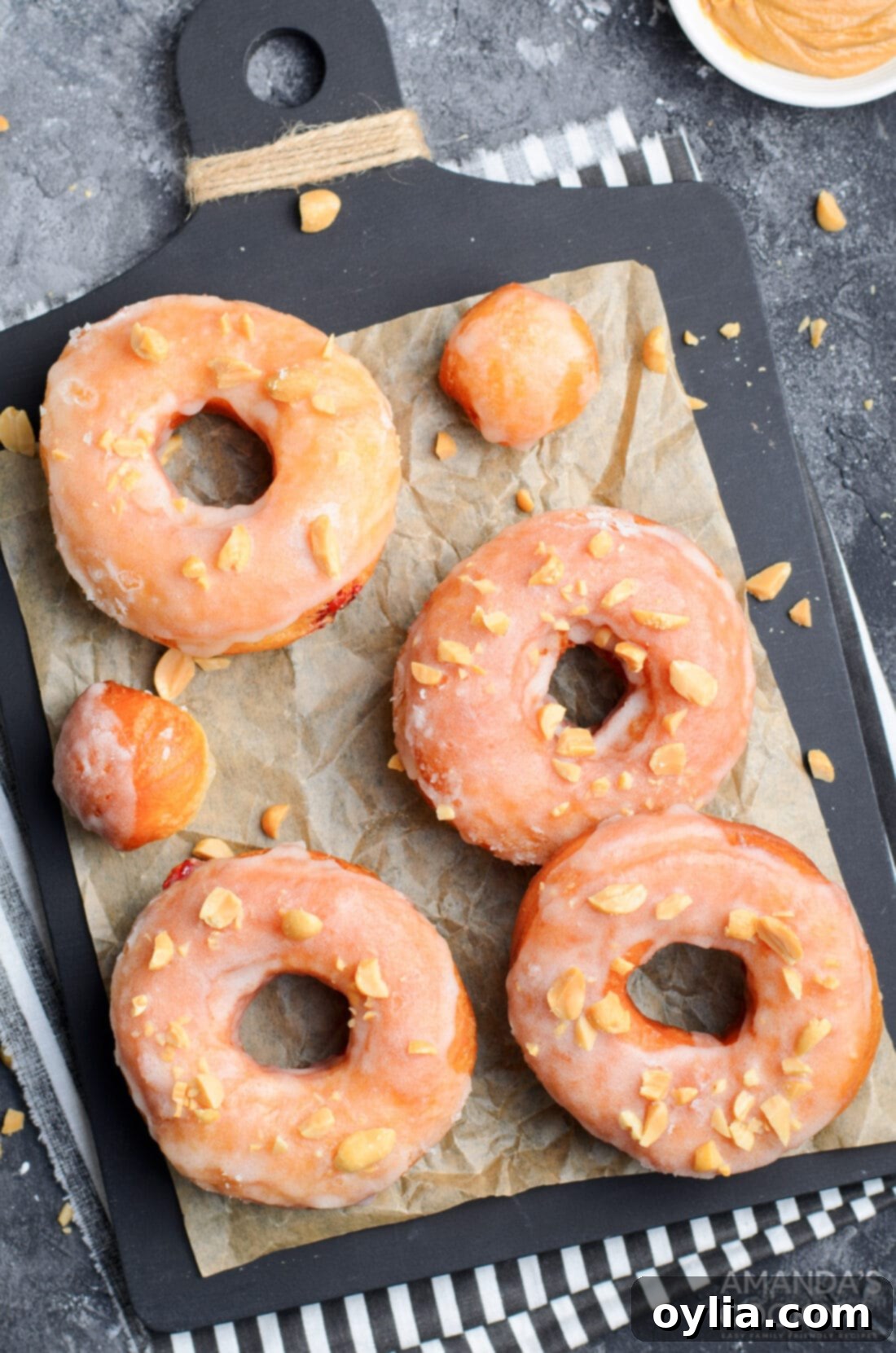 donuts on parchment