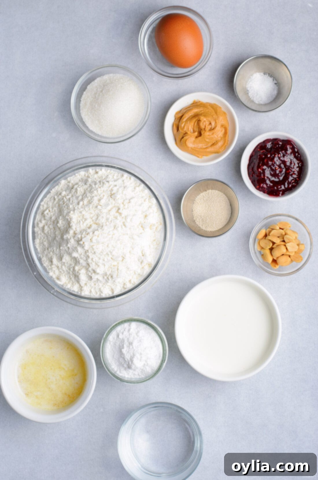 ingredients for making donuts