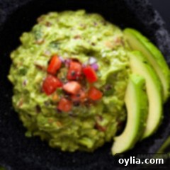 Homemade Guacamole 10 Guacamole in a molcajete with a side of tortilla chips