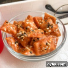 keto cheese crackers in a bowl ready to eat