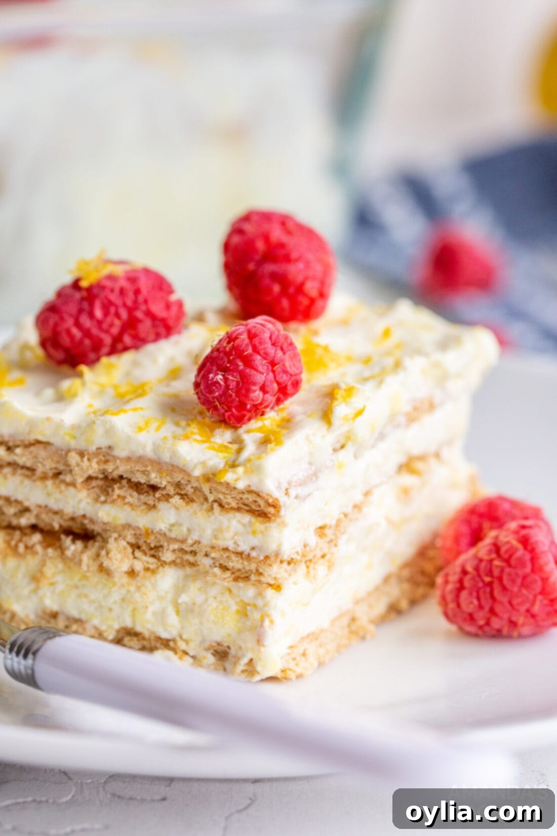 Lemon Icebox Cake 2 slice of lemon icebox cake