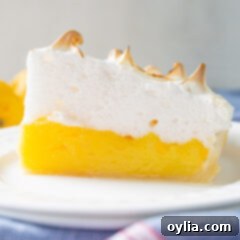 slice of lemon meringue pie