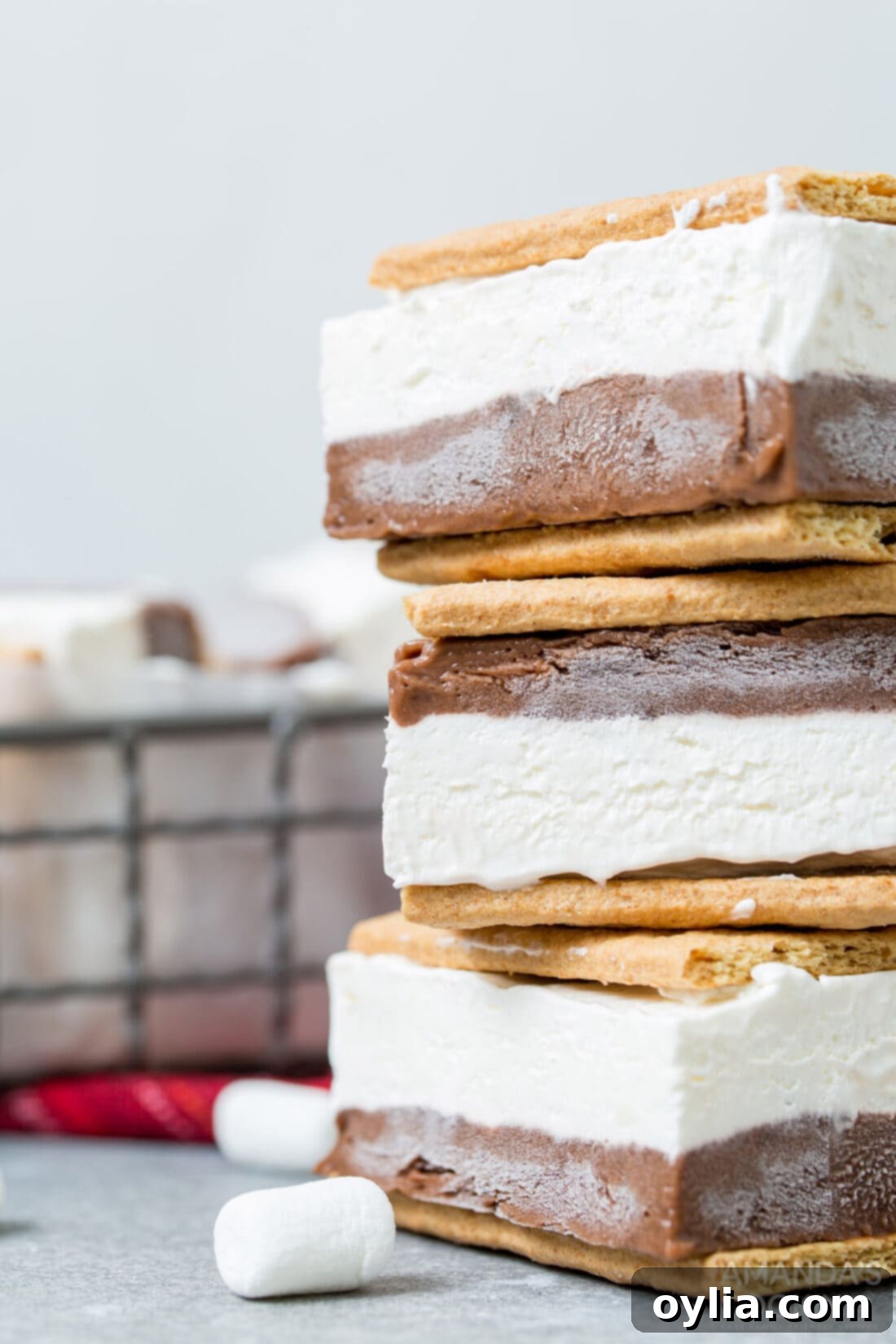 stack of frozen smores