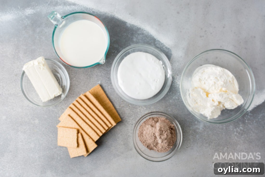 ingredients for frozen smores