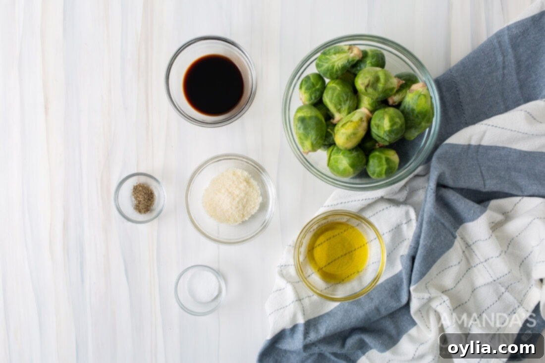 Crispy Air Fryer Brussels Sprouts 4 ingredients for Air Fryer Brussels Sprouts