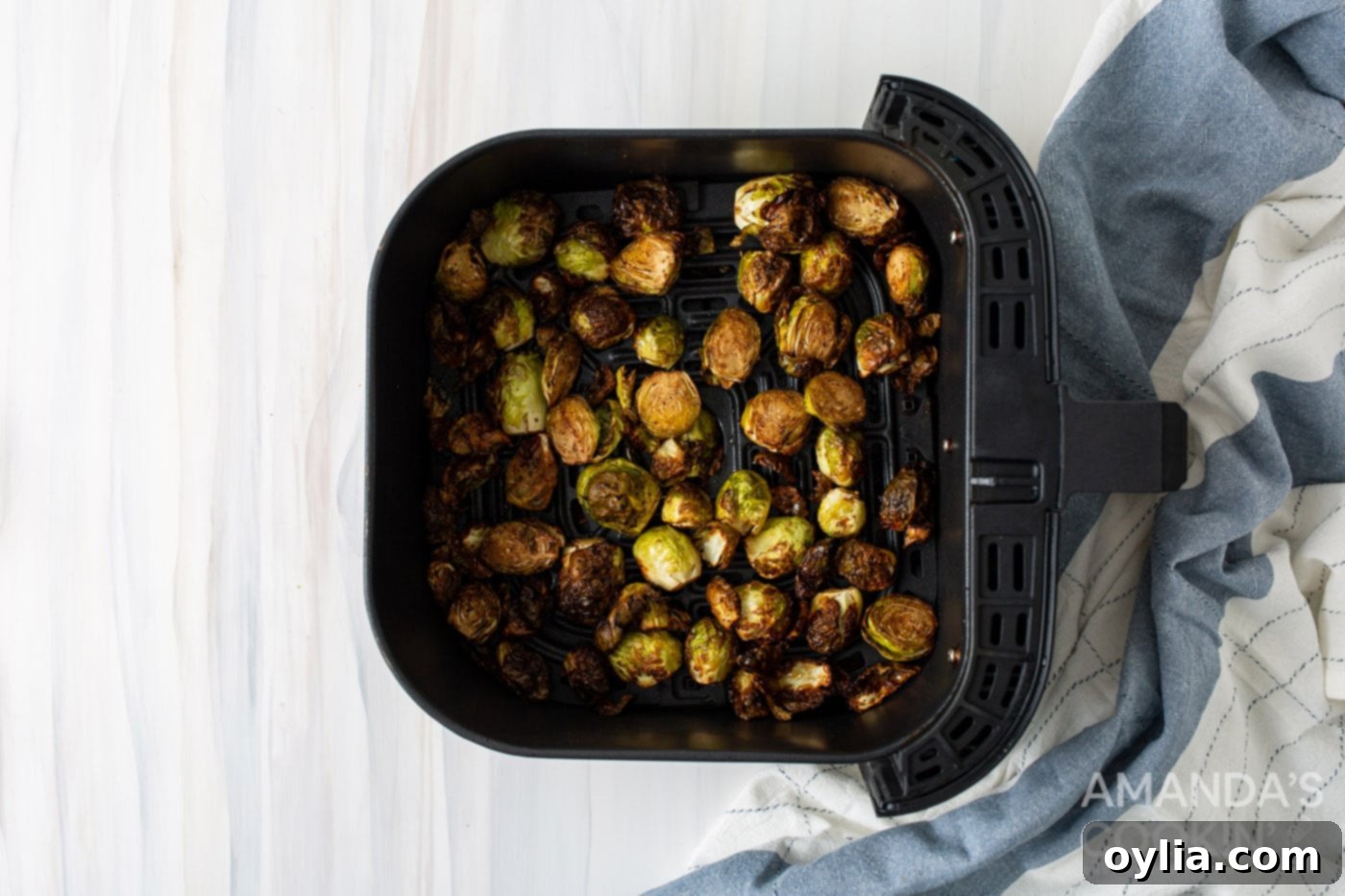 roasted brussels sprouts in the air fryer