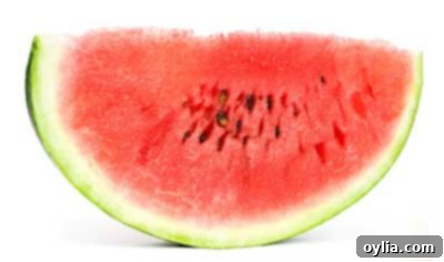 Slices of refreshing watermelon