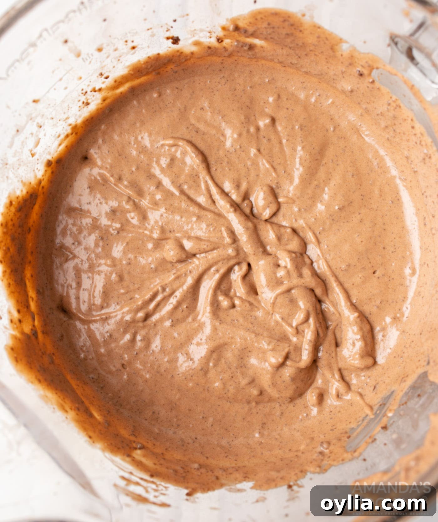 chocolate pudding mixture in bowl