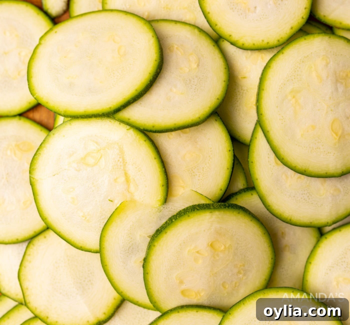 sliced zucchini