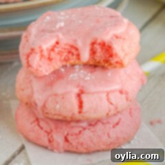 Strawberry Cake Mix Cookies