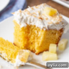 Golden Pineapple Poke Bliss 10 slice of pineapple poke cake