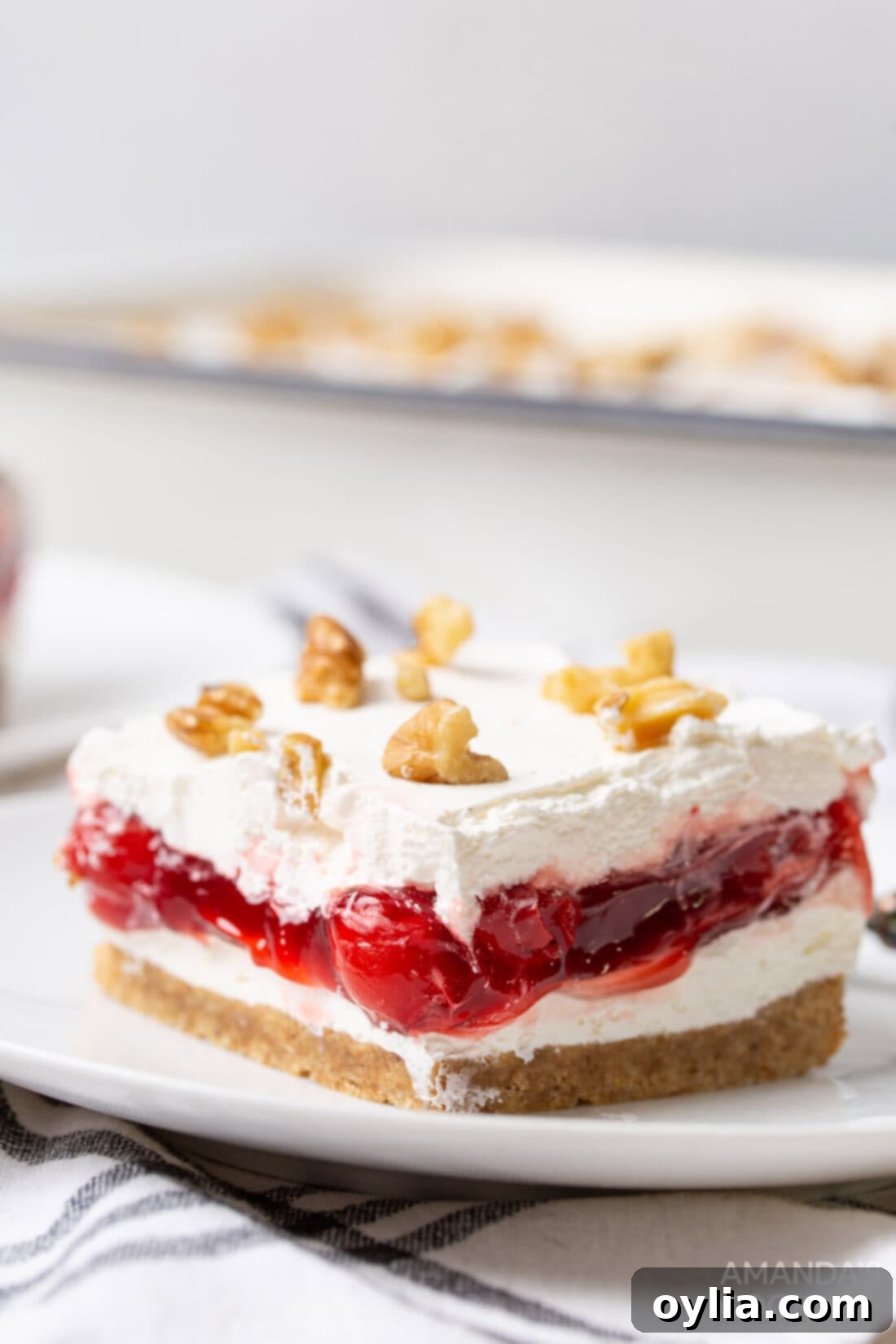 Velvet Cherry Dream 2 slice of cherry lush dessert