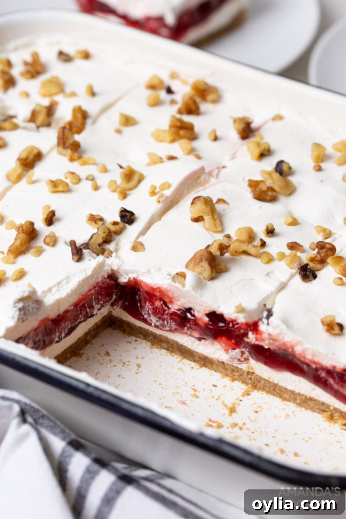Velvet Cherry Dream 3 pan of cherry lush dessert