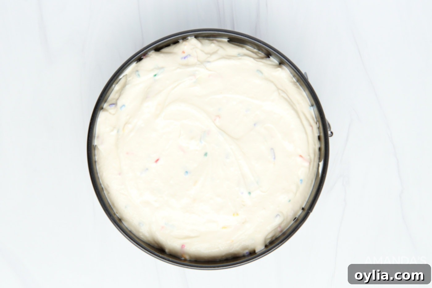 cheesecake in a springform pan