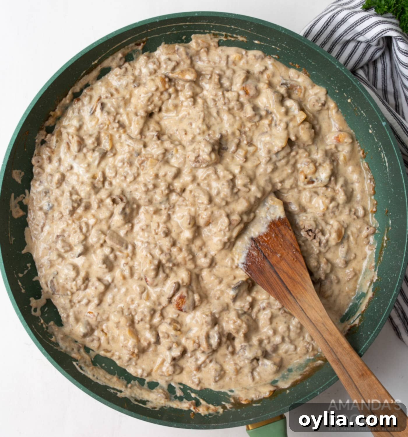 stroganoff in a skillet