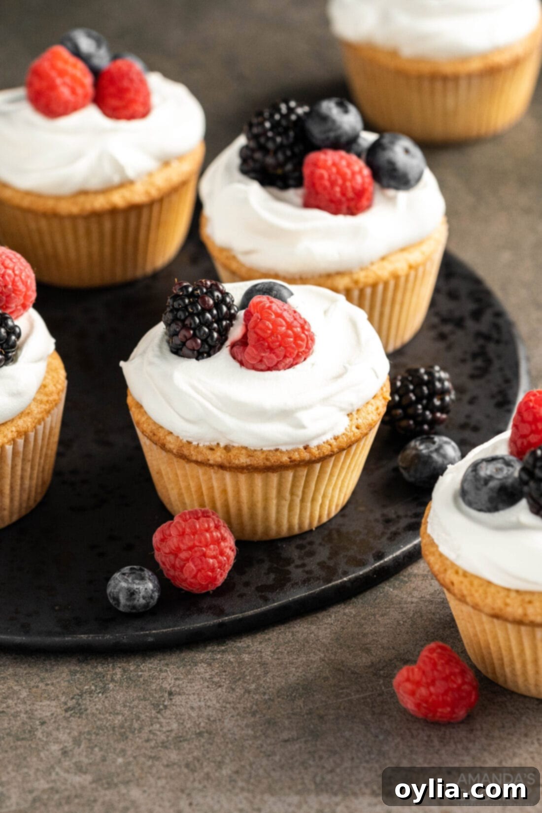 Miniature Pound Cakes 2 Pound Cake Cupcakes on a plate