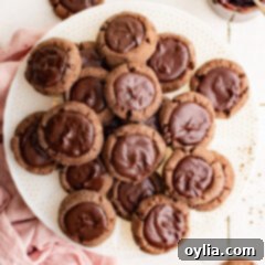 Chocolate Thumbprint Cookies