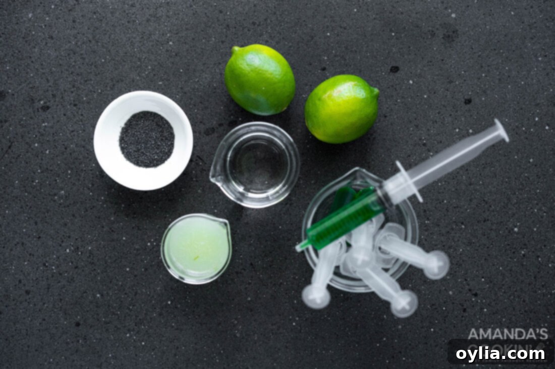 The Reanimated Margarita 4 ingredients for Frankenstein Margarita