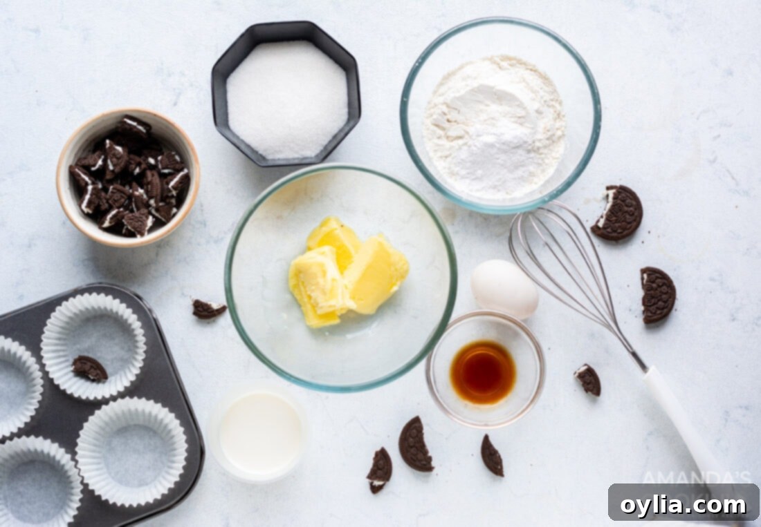 Oreo Dream Cupcakes 4 ingredients for Oreo Cupcakes