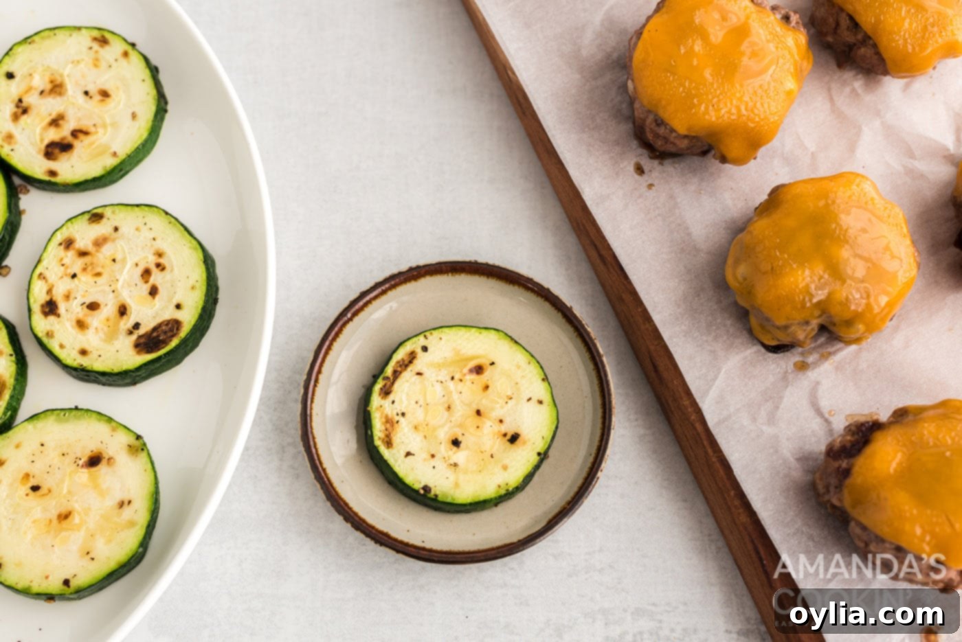 zucchini slice in a small bowl