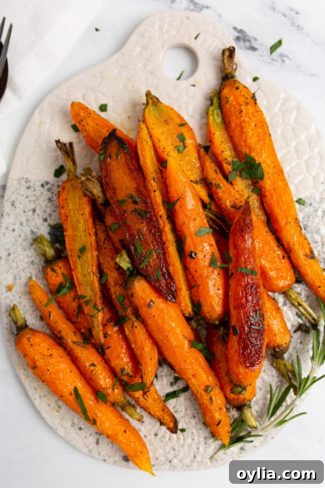platter of Roasted Carrots