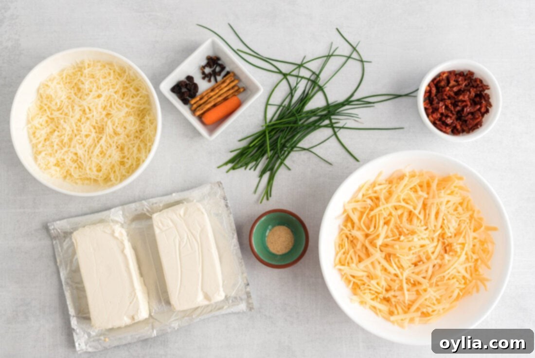 Winter Wonderland Cheese Ball 4 ingredients for Snowman Cheeseball