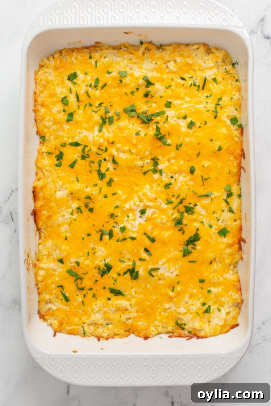 pan of Hashbrown Casserole