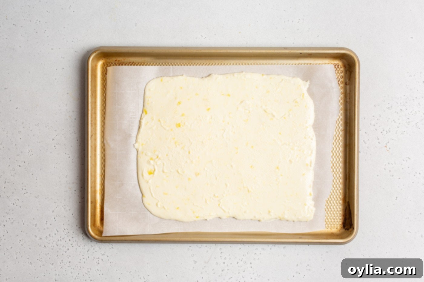 potato dough on a baking sheet