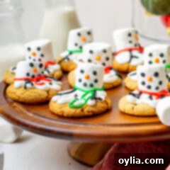 Melted Snowman Cookies